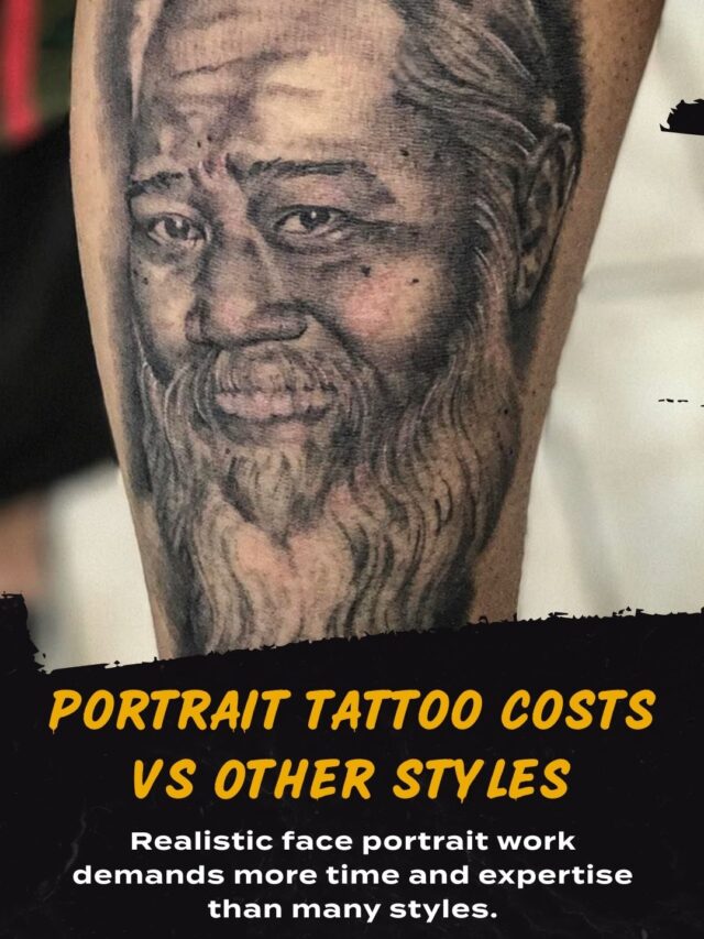 Portrait Tattoo Costs vs Other Styles